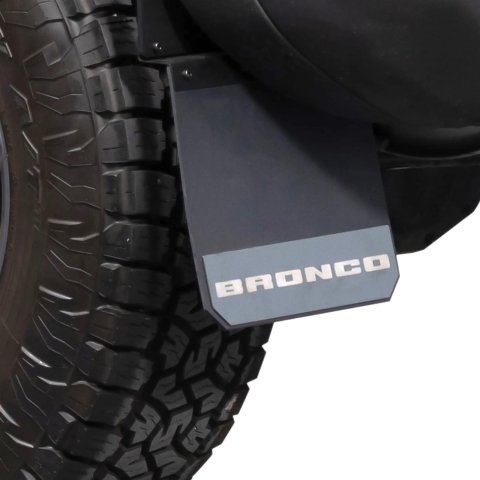 Putco - Mud Flaps for 2021-2025 BRONCO 78581FD Skins Solid Ford Licensed, Ford Bronco (Fits Rear) Set of 2
