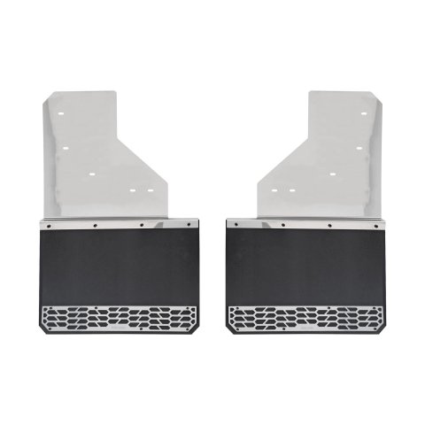 Putco Mud Skins for 2019-2025 1500 - 78307 Flaps, Skins, Solid, Stainless Steel, Polished, Front, Ram, Pair