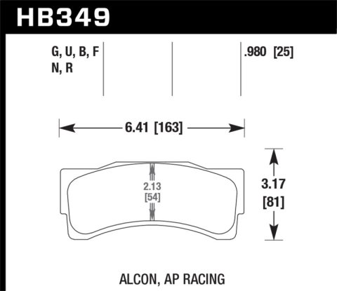 Hawk Performance Brake Pads HB349Q1.18 DTC-80