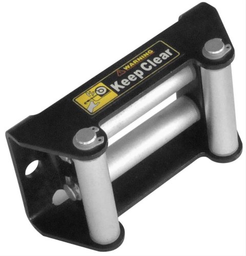 Quadboss Roller Fairleads 608790 Winch Fairlead, Roller, Steel, Black Powdercoated, Each