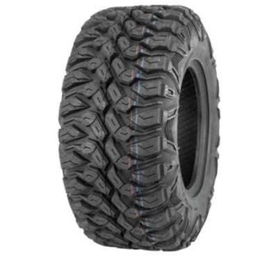 Quadboss QBT846 Utility Tires 25x10-12 Utility, 25.00 x 10.00-12, Radial, Blackwall, Tread Ply 8, ATV/UTV, Powersports, Each
