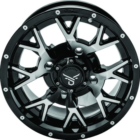 Quadboss Wheels 608578 QuadBoss Barbwire 15X7 - 4+3 - 4/156 - Machined