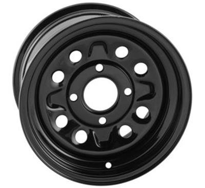 Quadboss Steely Gloss Black Wheels 12x7 Rims, Qb Whl 12X7 5+2 4/110