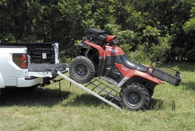 Quadboss ATV Bi-Fold Ramps 560050 Ramp, Bi-Fold, Loading Ramp Type, 1,500 lbs. Capacity, Fold Up, Aluminum, 44 in. Width, 71 in. Length, Each