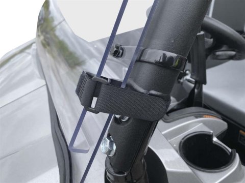 Quadboss Powersports Windshields 375787 Windshields, QB WINDBREAK FOLDING SHIELD, Clear