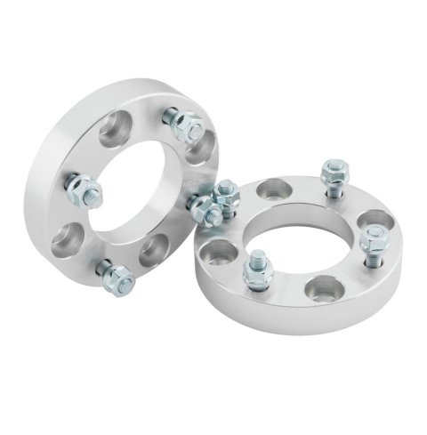 Quadboss 1 inch Wheel Spacers 563883 Spacers, in. Thick, 4 x 137mm Bolt Pattern, Aluminum, Universal, Pair