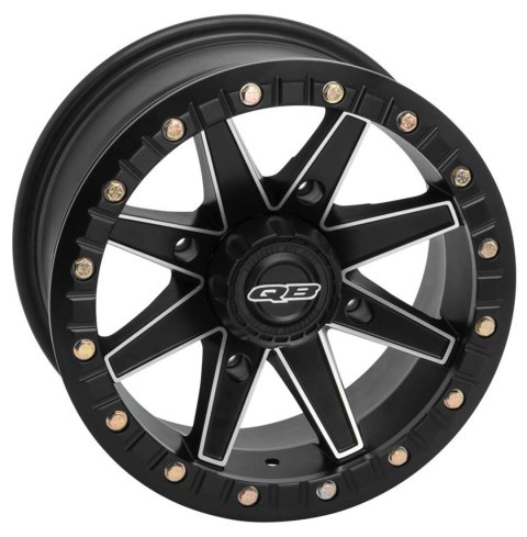 Quadboss Boss Lock Matte Black Machined Wheels 14x7 BOSS BEAD 14X7 4/137 5+2