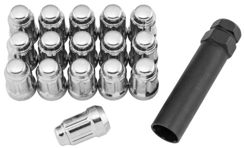 Quadboss Spline Lug Nuts 608816 Nut SPLINE LUG NUTS 12X1.25 SILVR POL