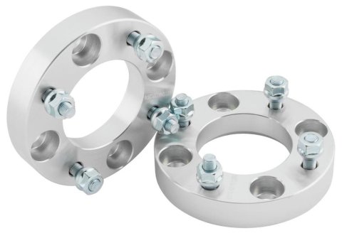Quadboss 1 inch Wheel Spacers 563516 Spacers, in. Thick, 4 x 156mm Bolt Pattern, Aluminum, Universal, Pair