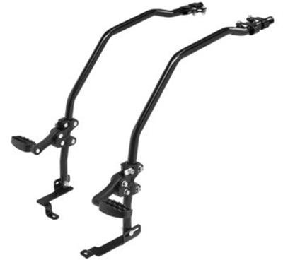 Quadboss ATV Fender Protectors 563314 Guards, Protectors, Rear, Bolt-on, Steel, Black Powdercoated, for use on Honda®, Pair