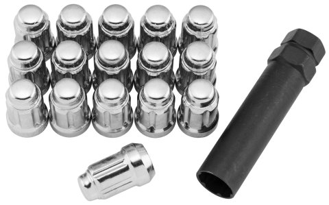 Quadboss Spline Lug Nuts 608818 Nut SPLINE LUG NUTS 12X1.5 SILVER POL