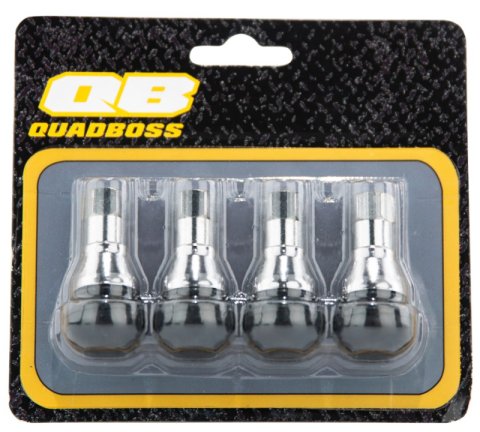 Quadboss Tire Valve Stems 608600 QuadBoss TR412C Set Chrome