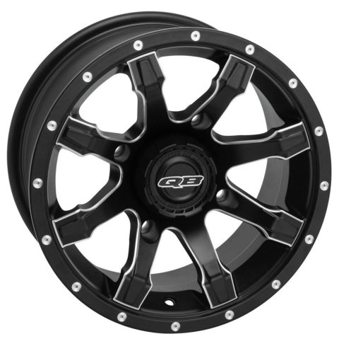 Quadboss Grinder Matte Black Machined Wheels 14x7 GRINDER 14X7 4/137 5+2