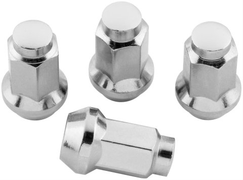 Quadboss Lug Nuts 608933 Nuts, 3/8-24 in. RH, Steel, Black, Set of 4