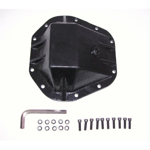 Rugged Ridge Heavy-Duty 10 Bolt Dana 60 Differential Cover 16595.6 Cover, Cast Steel, Black, 60, Kit