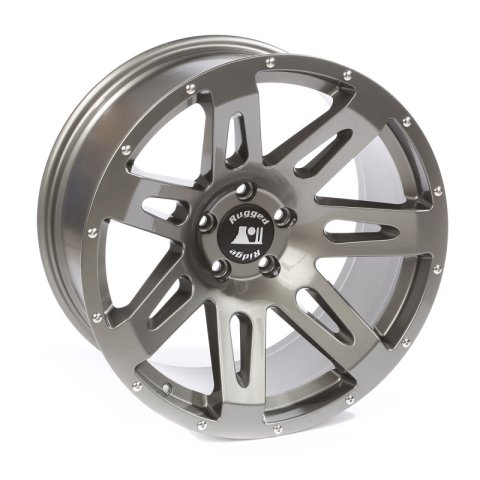 Rugged Ridge XHD Series Gunmetal Gray Wheels 15306.02 Wheel, Series, Aluminum, Gray, 20 in. x 9 in., 5 x 5 in. Bolt Circle, 4.530 in. Backspace