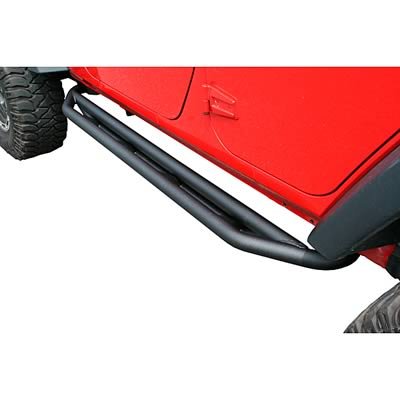 Rugged Ridge RRC Side Armor Bars 11504.2 Rocker Guards, Armor, Steel, Black Textured Powdercoated, Jeep, 4-Door, Pair