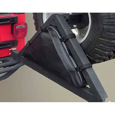Rugged Ridge Tire Carrier Recovery Bags 12801.5 Storage Bag, Black, Mount, Each