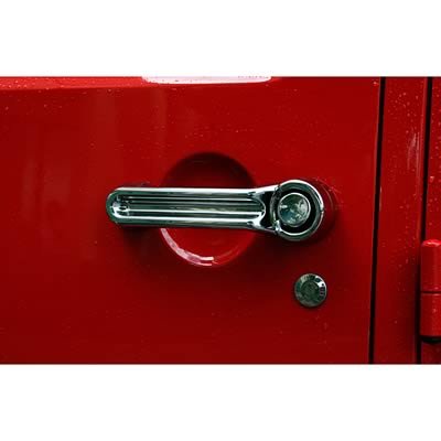 Rugged Ridge Door Handle Covers 13311.1 Cover, Plastic, Chrome, Jeep, Each