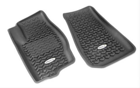 Rugged Ridge All-Terrain Floor Liners 12920.3 Mats, Liners, Front Seat Position, Thermoplastic, Black, Dodge, Jeep, Pair