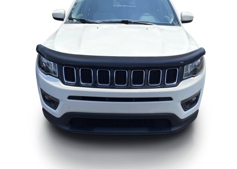 Husky Hood Shields for 2017-2025 COMPASS - 2810172 Bug Guard, Carflector, Acrylic, Smoke, Jeep, Each