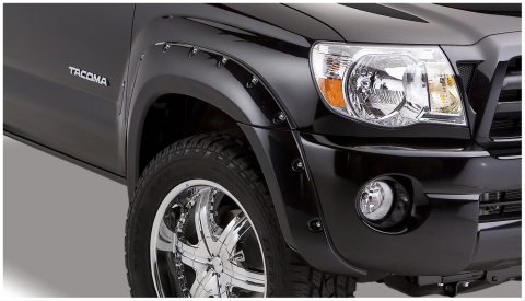 Husky Pocket-Style Fender Flares for 2005-2011 TACOMA - 2803920 Flares, Pocket Style, Front, Rear, Black, Dura-Flex Thermoplastic, Toyota, Set of 4