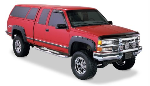 Husky Pocket-Style Fender Flares 2804919 Flares, Pocket Style, Front and Rear, Black, Dura-Flex Thermoplastic, Chevy, GMC, Set of 4