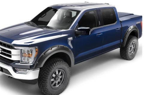 Husky Extend-A-Fender Flares for 2021-2024 F-150 - 2802964 Fender Flares, Extend-A-Fender, Front and Rear, Matte Black, Dura-Flex Thermoplastic, Ford, Set of 4