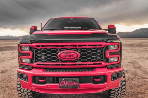 Husky Liners Bug Guards 2842235 AEROSKIN SMOKE FORD F-250 SUPER DUTY