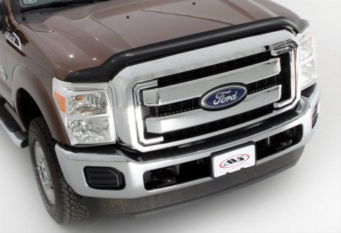 Husky Bugflectors II for 2008-2010 F-250 SUPER DUTY, F-350 DUTY - 2815718 Bug Guard, Bugflector II, Acrylic, Smoke, Ford, Each