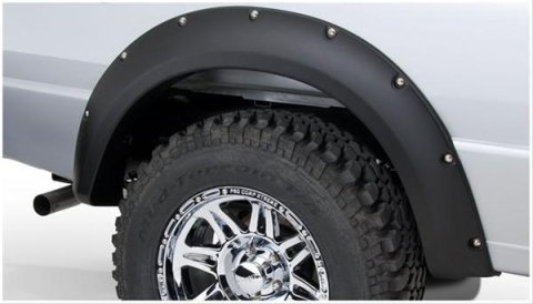 Husky Pocket-Style Fender Flares for 1993-2011 RANGER - 28021915 Flares, Pocket Style, Front, Rear, Black, Dura-Flex Thermoplastic, Ford, Set of 4