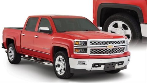 Husky OE-Style Fender Flares 2804956 Flares, OE Style, Front and Rear, Black, Dura-Flex Thermoplastic, Chevy, Set of 4