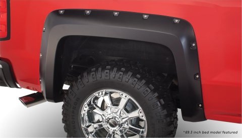 Husky Pocket-Style Fender Flares for 2014-2018 SILVERADO 1500 - 2804957 Flares, Pocket Style, Front and Rear, Dura-Flex Thermoplastic, Black, Chevy, Set of 4