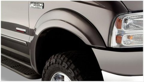Husky OE-Style Fender Flares for 1999-2007 F-250 SUPER DUTY, F-350 DUTY - 2802909 Flares, OE Style, Front and Rear, Black, Dura-Flex Thermoplastic, Ford, Set of 4
