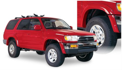 Husky Extend-A-Fender Flares for 1996-2002 4RUNNER - 28031913 Fender Flares, Extend-A-Fender, Front, Rear, Black, Dura-Flex Thermoplastic, Toyota, Set of 4