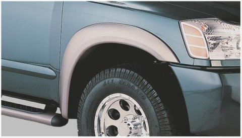 Husky Extend-A-Fender Flares for 2004-2015 TITAN - 2807902 Fender Flares, Extend-A-Fender, Front and Rear, Black, Dura-Flex Thermoplastic, Nissan, Set of 4