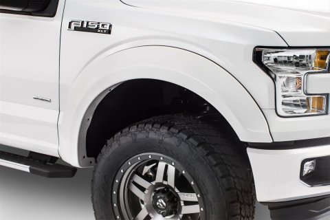 Husky Extend-A-Fender Flares for 2015-2017 F-150 - 2802936 Fender Flares, Extend-A-Fender, Front and Rear, Black, Dura-Flex Thermoplastic, Ford, Set of 4