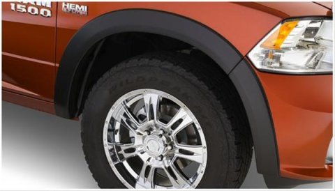 Husky OE-Style Fender Flares for 2011-2018 1500, 2019-2023 1500 CLASSIC, 2009-2010 RAM - 2805920 Flares, OE Style, Front/Rear, Black, Dura-Flex Thermoplastic, Dodge, Ram, Set of 4
