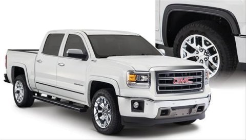 Husky OE-Style Fender Flares for 2014-2015 SIERRA 1500 - 2804962 Flares, BOSS Pocket Style, Front/Rear, Black, Dura-Flex Thermoplastic, GMC, Set of 4