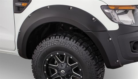 Husky Pocket-Style Fender Flares for 2012-2015 RANGER - 2802934 Flares, Pocket Style, Front and Rear, Dura-Flex Thermoplastic, Black, Ford, Set of 4