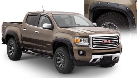 Husky Pocket-Style Fender Flares for 2015-2020 CANYON - 2804971 Flares, Pocket Style, Front and Rear, Black, Dura-Flex Thermoplastic, GMC, Set of 4