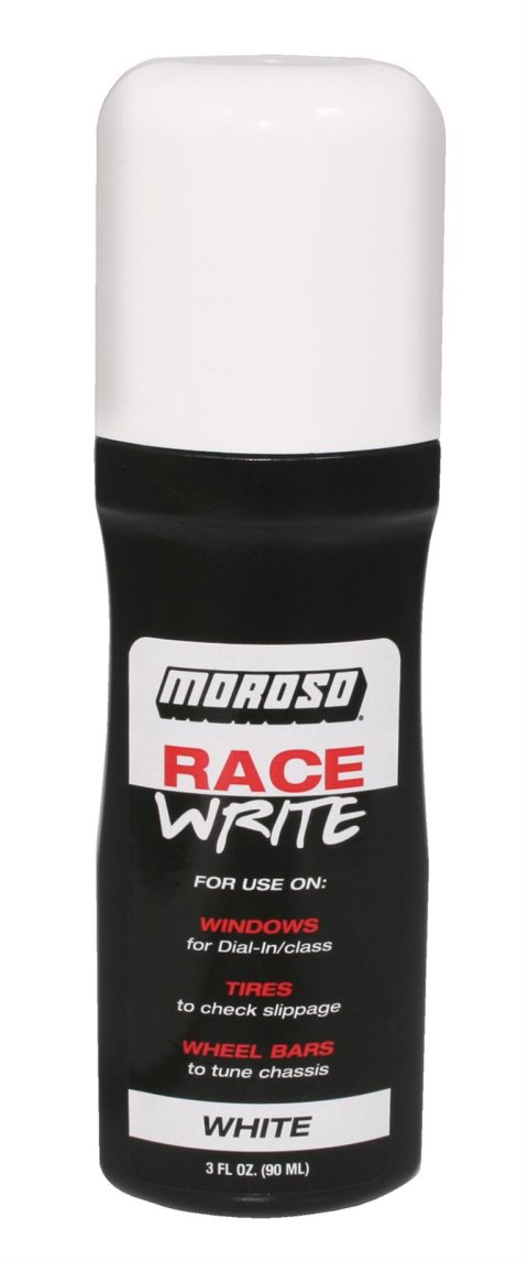Moroso Race Write 35581 Window Dial-In Marker, White, 3 oz., Each