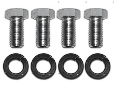 Scott Drake Motor Mount Bolts 304668-S Bolts, and Lock Washers, Hex Head, Steel, Ford, Mustang, V8, Set of 4