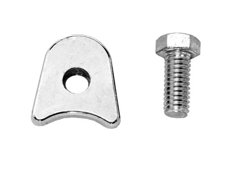 Scott Drake Distributor Clamps C5ZZ-12270 Clamp, Steel, Chrome, Ford, Small Block Windsor, Each
