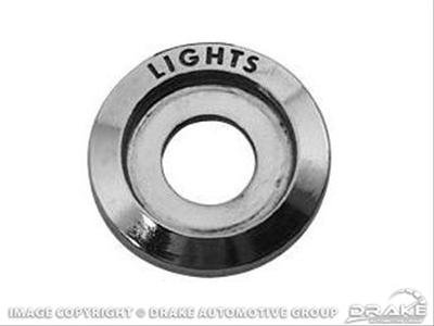 Scott Drake Interior Switch Bezels C7ZZ-10852-A Dash Bezel, Diecast, Chrome, Light, Ford, Each