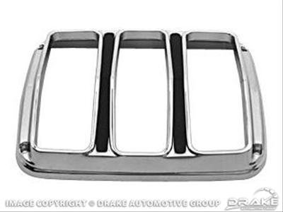 Scott Drake Replacement Taillight Components C5ZZ-13489-A Bezel, Replacement, Economy Chrome Type, Ford, Each