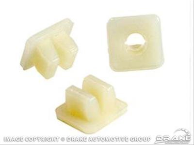 Scott Drake License Plate Nut Fasteners 380707-S Fastener Insert, Plastic, Ford, Each