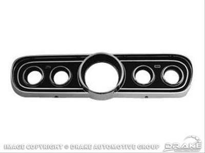 Scott Drake Instrument Panels C6ZZ-10838-A Panel, Instruments, 5-Hole, Black, Ford, Each