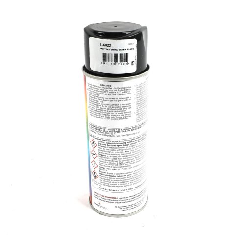 Scott Drake AccuMatch Interior Paint 12 oz. Semi-gloss Red L-6022 Paint, AccuMatch, Interior, Lacquer, Bright Red, Semi-gloss, oz., Aerosol, Ford, Each