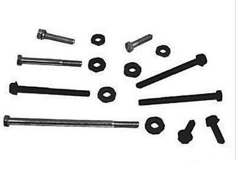 Scott Drake Water Pump Bolt Kits WPB-C9OE-307 Bolts, External Hex, Steel, Black Oxide/Zinc Plated, Ford, 302, 302 Boss, 351W, without A/C, Kit